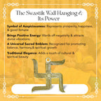 Brass Swastik Wall Hanging Yantra for Home Decor & Gifting