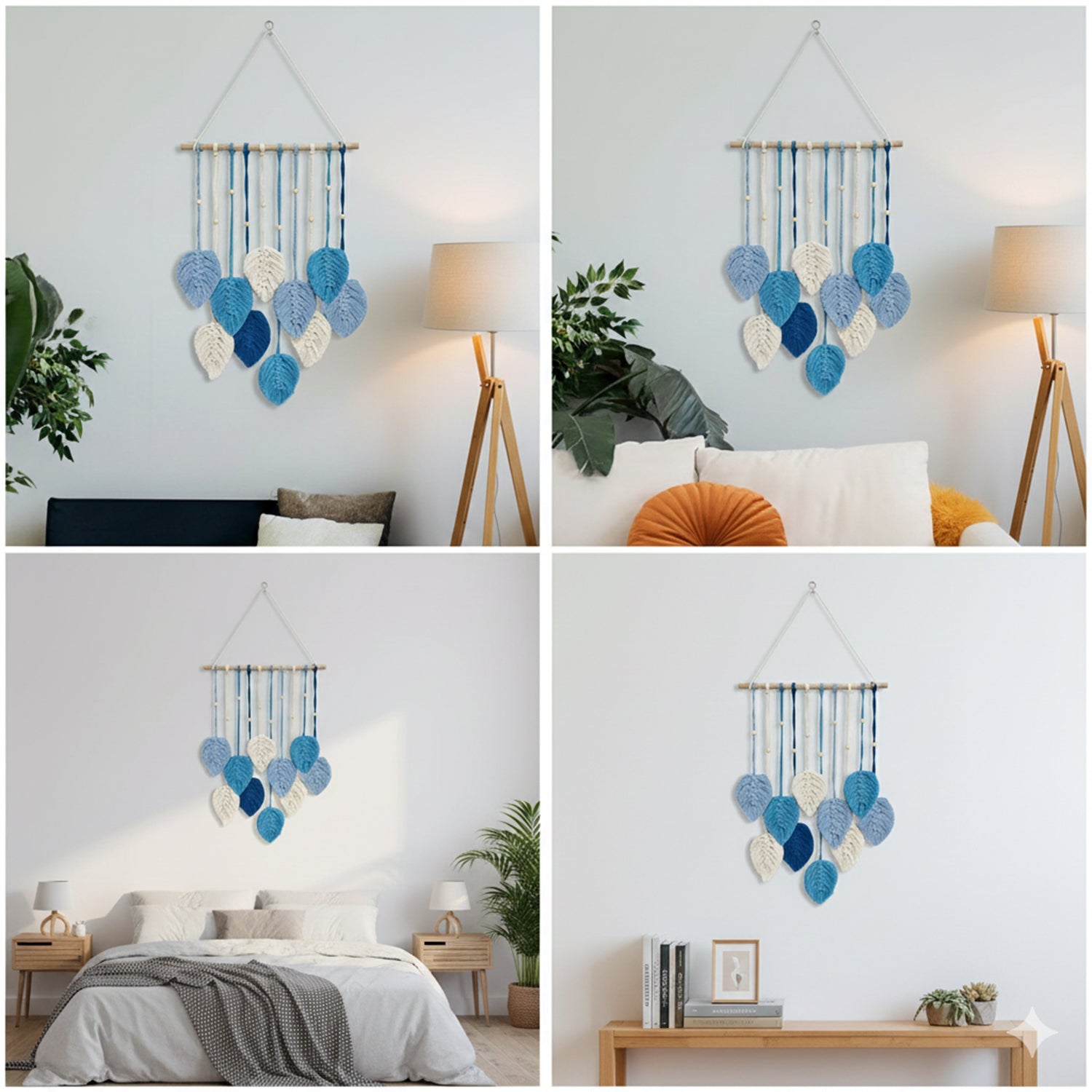 Macrame Leaf Wall Hanging for Home Decor & Gifting