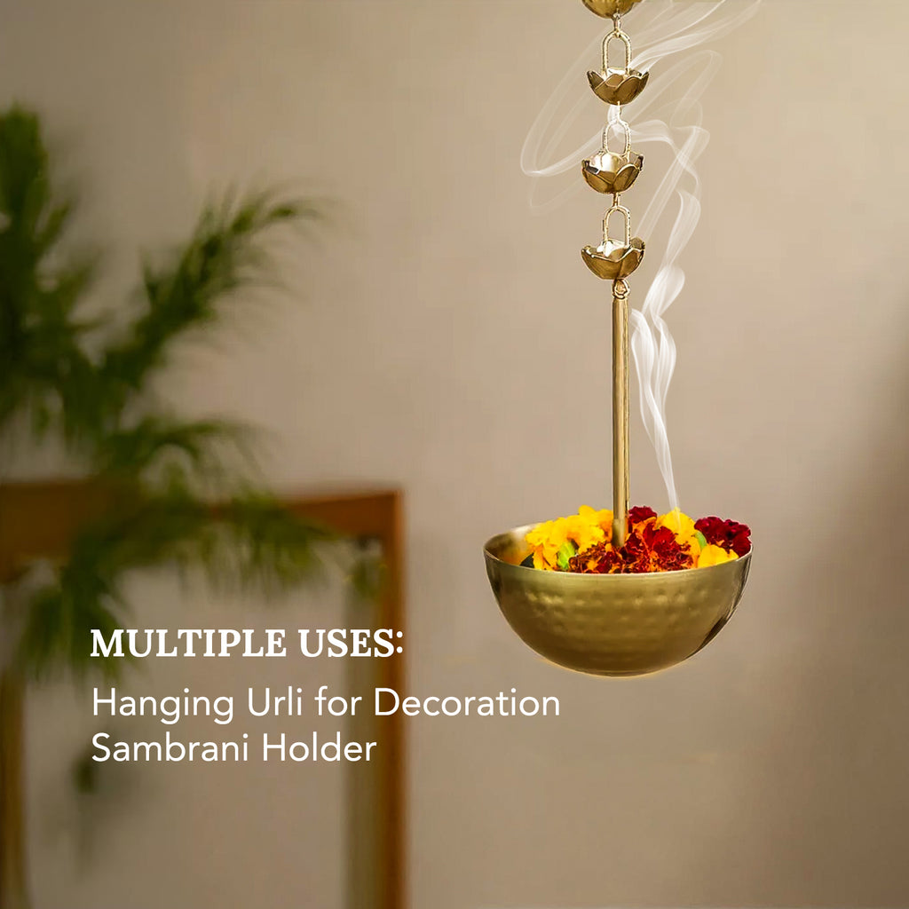 Metal Hanging Dhoop Dani for Pooja & Home Decor