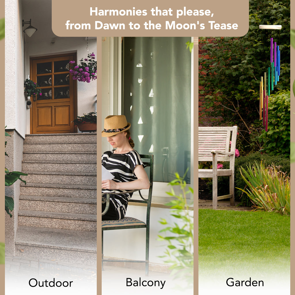 Aluminium Wind Chimes for Home Decor, Balcony & Gifting