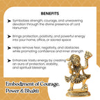 Brass Hanuman Idol with Gift Box for Housewarming, Wedding & Gifting