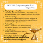 Brass Diya with Stand for Puja & Home Decor