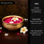 Aluminium Urli Bowl for Home Decor, Table Decor, Diwali Decoration & Gifting