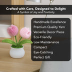 Crochet Tulip Flowers Pot for Home Decor & Gifting