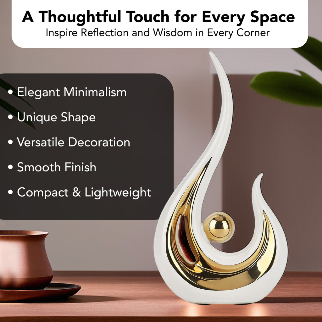 Modern Abstract Art Showpiece for Home Decor, Living Room & Gifting