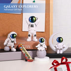 Astronaut Miniature Toy Set of 4 for Office Desk, Study Table & Home Decor