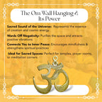 Brass Om Wall Hanging Yantra for Home Decor & Gifting