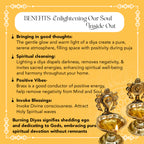 Brass Shanku Chakra Diya Set for Pooja & Home Decor