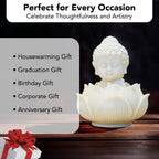 Resin Buddha with Lotus Showpiece for Home Decor & Gifting
