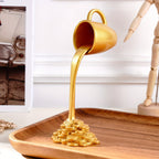 Floating Coffee Cup Showpiece for Home Decor, Living Room & Gifting