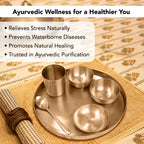 Bronze Kansa Thali Set of 6 Pieces for Home, Dining & Gifting