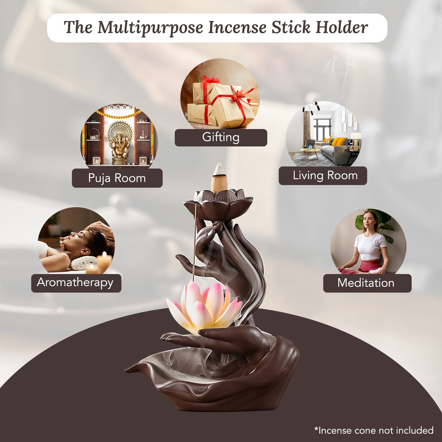 Ceramic Incense Holder for Home Decor