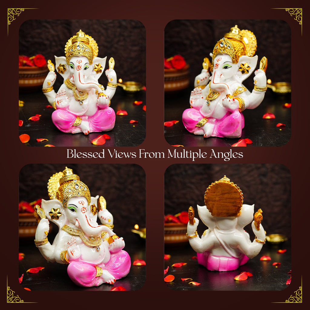 Ganesha Idol for Pooja Room, Home Decor, Office Desk & Gifting (Size-5inch)