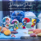 Rainy Day Miniature Showpiece Set of 4 for Home Decor, Office Desk & Gifting