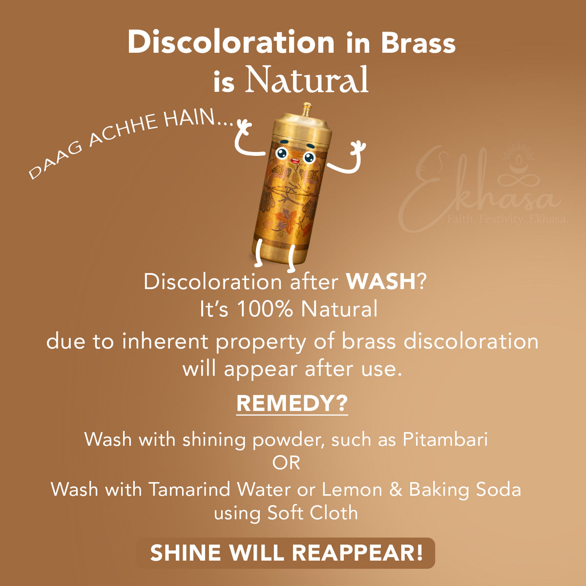Brass Traditional Printed Filter Coffee Maker for Housewarming, Wedding & Gifting