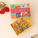 Brass Lakshmi Ganesh Idol with Gift Box for Housewarming, Wedding & Vastu Gifting