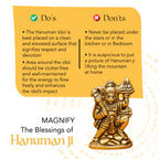 Brass Hanuman Idol for Car Dashboard, Office Desk & Home Decor ( Size - 6cm)