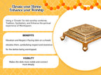 Pure Brass Chowki for God Idols & Puja Decoration