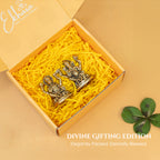 Brass Lakshmi Ganesh Idol with Gift Box for Housewarming, Wedding & Gifting