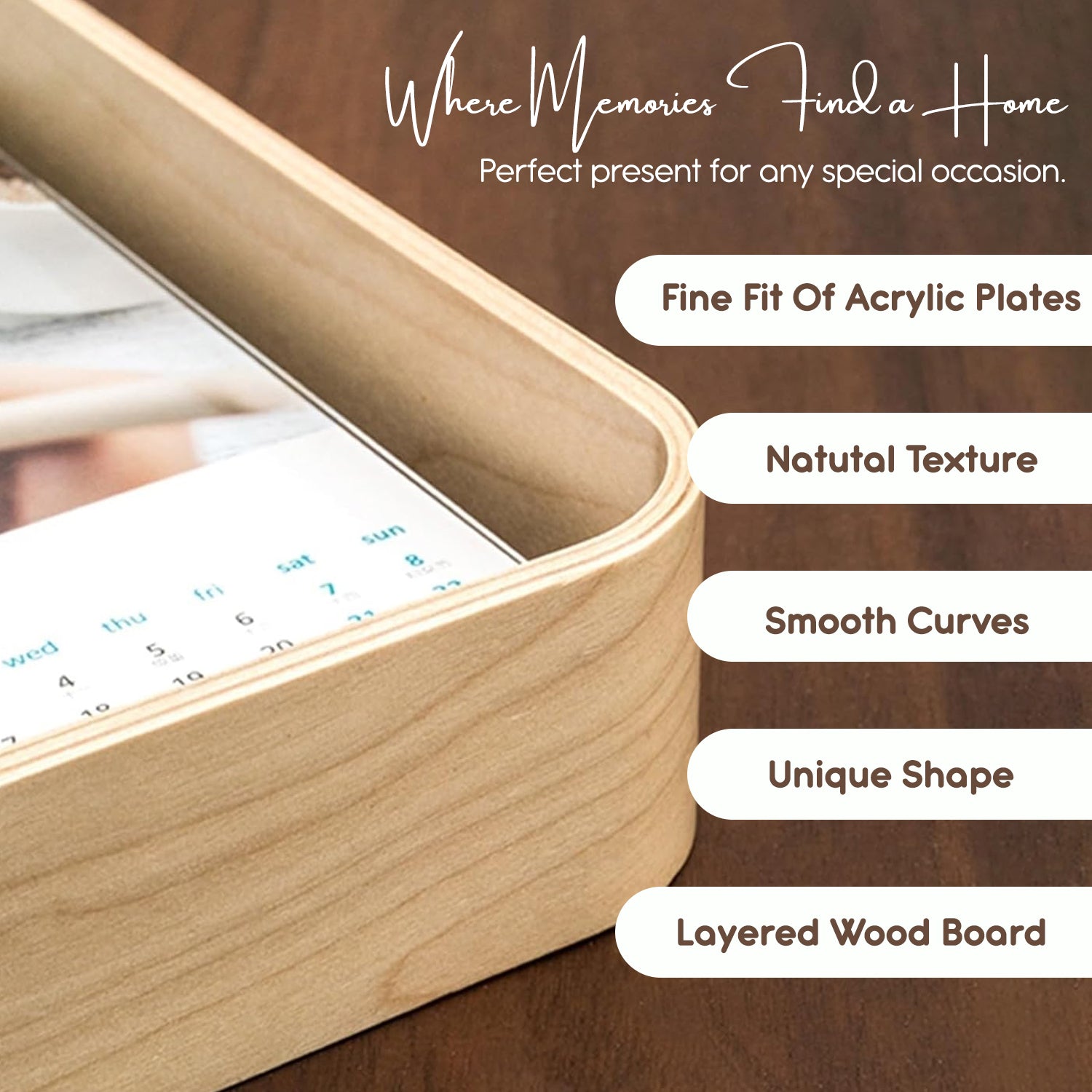 Wooden Photo Frame for Home Decor & Gifting(4x6 inch)