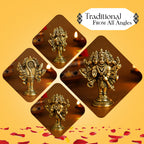 Pure Brass Panchmukhi Hanuman Idol for Pooja & Home Decor