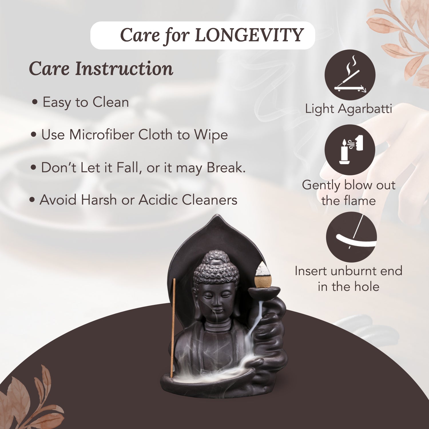 Ceramic Incense Holder for Home Decor & Gifting