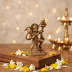 Brass Hanuman Idol for Pooja Room, Home Decor, Office Desk & Car Dashboard