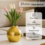 Metal Flower Vase for Home Decor, Living Room & Gifting