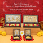 Tirupati Balaji 24K Gold Plated Photo Frame Pocket Temple for Home & Spiritual Gifting