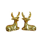 Pure Brass Deer Showpiece for Home Decor, Living Room & Gifting