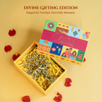 Brass Lord Krishna Idol with Kalpavriksha Tree & Flute Gift Box for Housewarming, Wedding & Gifting