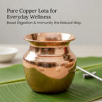 Pure Copper Kalash for Pooja, Temple Use & Gifting