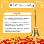 Pure Brass Bell for Home Pooja & Temple