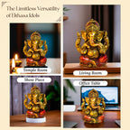 Resin Ganesha Idol for Puja , Office Desk & Gifting