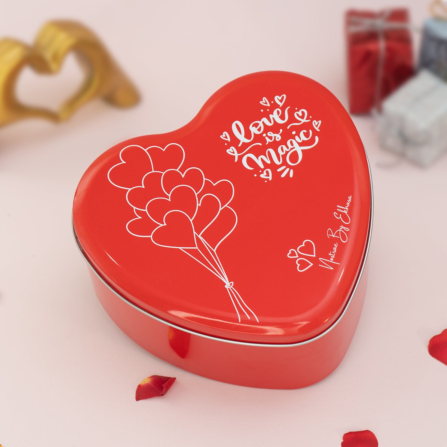 Ceramic Couple Showpiece Gift Box for Valentine's Day & Gifting