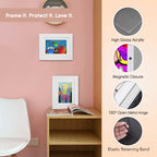 Wall Mounted Kids Art White Photo Frame (Size - 9.2x12.6 inch)