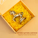 Brass Running Horse Showpiece with Gift Box for Housewarming, Wedding & Gifting