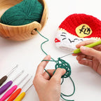 Crochet Beginner Kit with Hooks, Needles & Tools for DIY Craft Learning