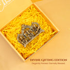 Brass Lakshmi Ganesh Saraswati Idol with Gift Box for Housewarming, Wedding & Gifting