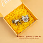 Brass Bullock Cart Showpiece with Gift Box for Housewarming, Wedding & Gifting