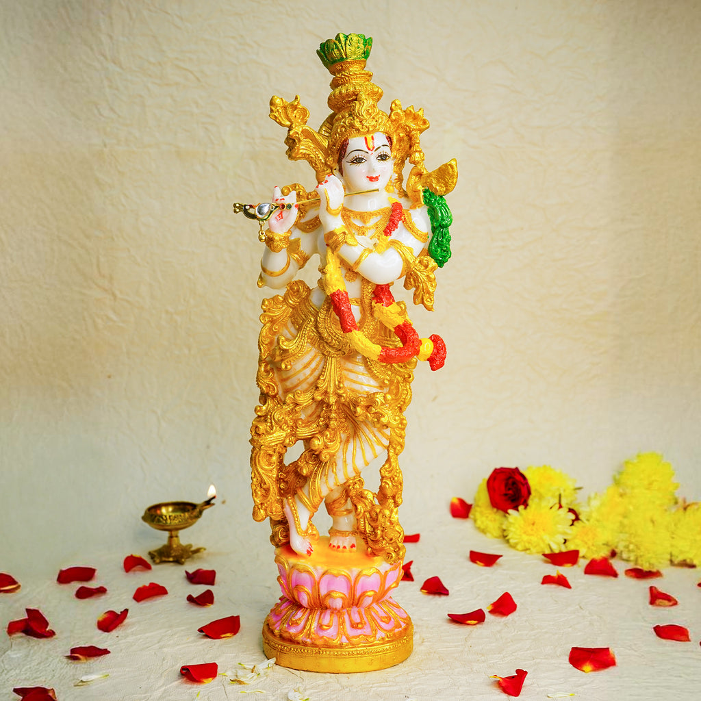 Lord Krishna Idol (Size : 36cm ) for Pooja, Home Decor & Gifting