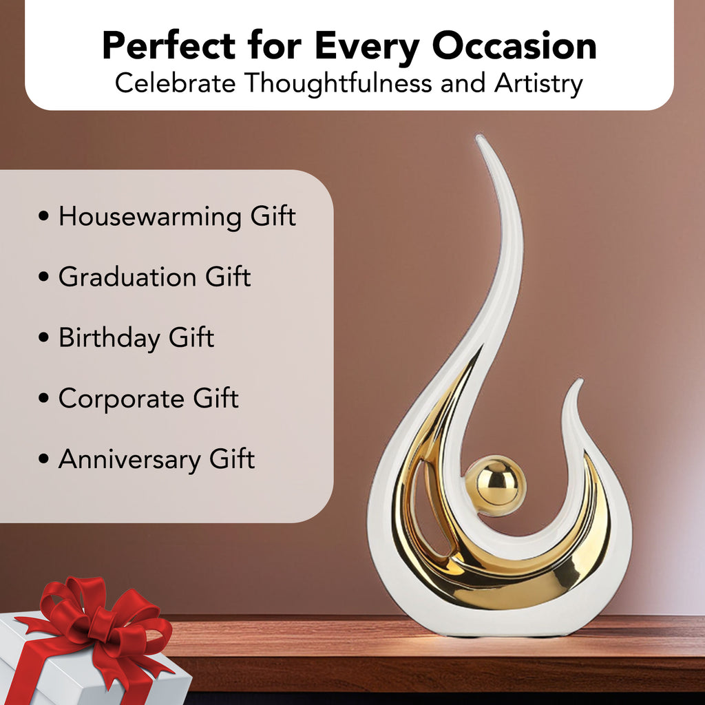 Modern Abstract Art Showpiece for Home Decor, Living Room & Gifting