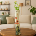 Resin Quirky Face Flower Vase for Home Decor, Office Desk, Living Room & Gifting