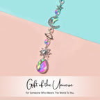 Crystal Sun Catcher Hanging with Metal Pendants for Home Decor, Car Dashboard & Gifting