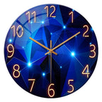 Modern Geometric Wall Clock (Size - 12 Inches) for Home, Bedroom & Office Decor