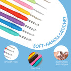 Crochet Hook & Tools Set for Beginners & DIY Craft Learning
