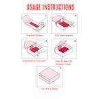 Traditional Printed Foldable Multipurpose Gift Hamper Box with Magnetic Closure (26.5 x 21 x 11 cm)