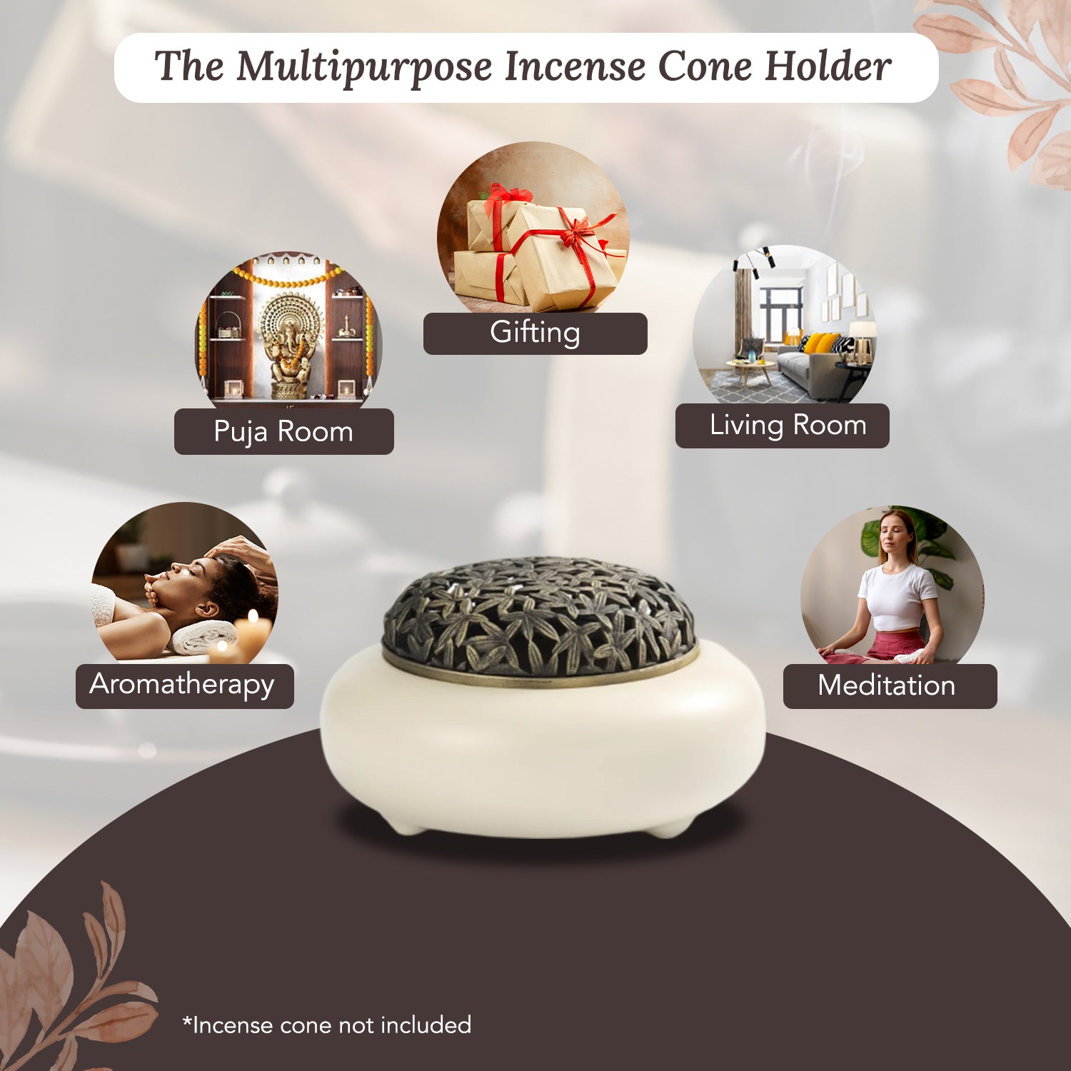 Ceramic Dhoop Dani for Home Decor & Gifting