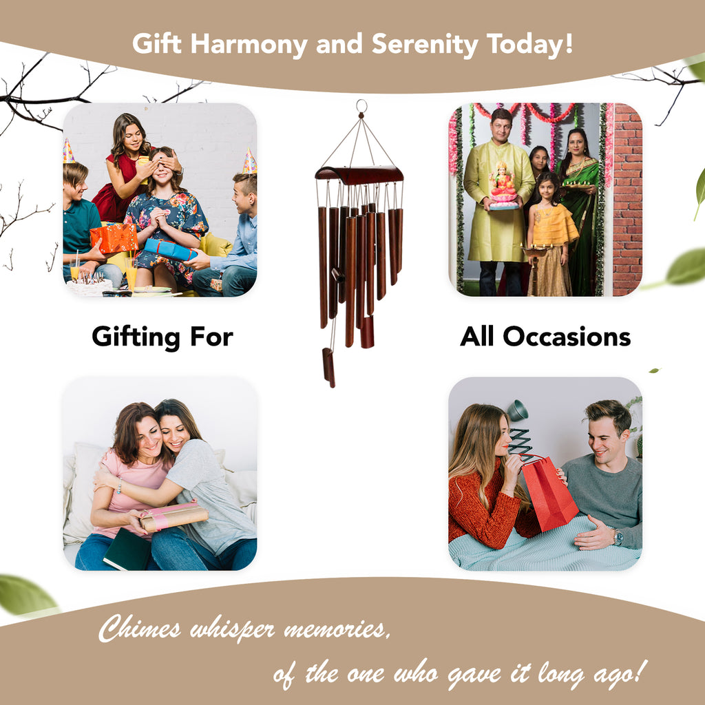 Bamboo Wind Chimes for Home Decor, Balcony & Gifting