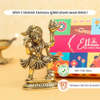 Brass Hanuman Idol with Gift Box for Housewarming, Wedding & Gifting